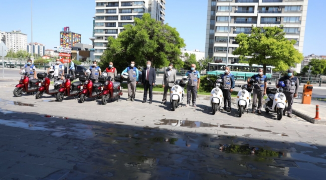 Çevreci Belediyeden 10 Adet Elektrikli Motosiklet
